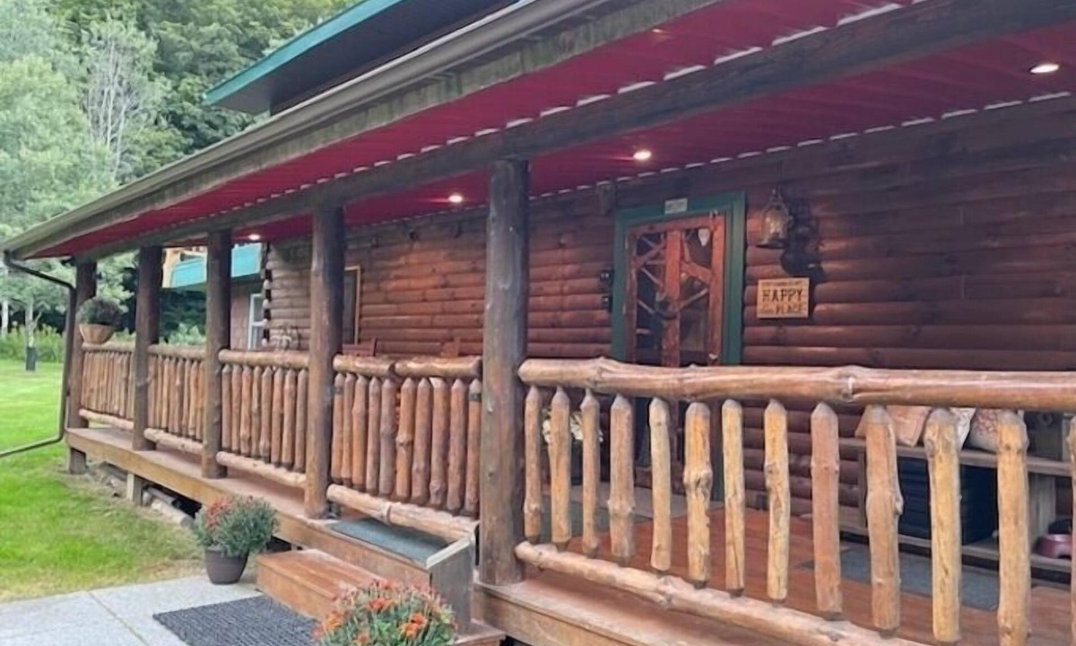 Prattsburgh Cabin | 3-bedroom rustic cabin on 3.5 acres in Naples with cool AC for relaxing stays