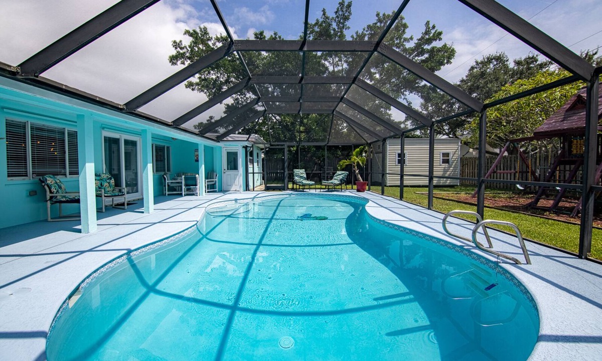 Indian Harbour Beach House | Beachside 4BR 3BA, Chef’s Kitchen, Heated Saltwater Pool, No Smoking, one level