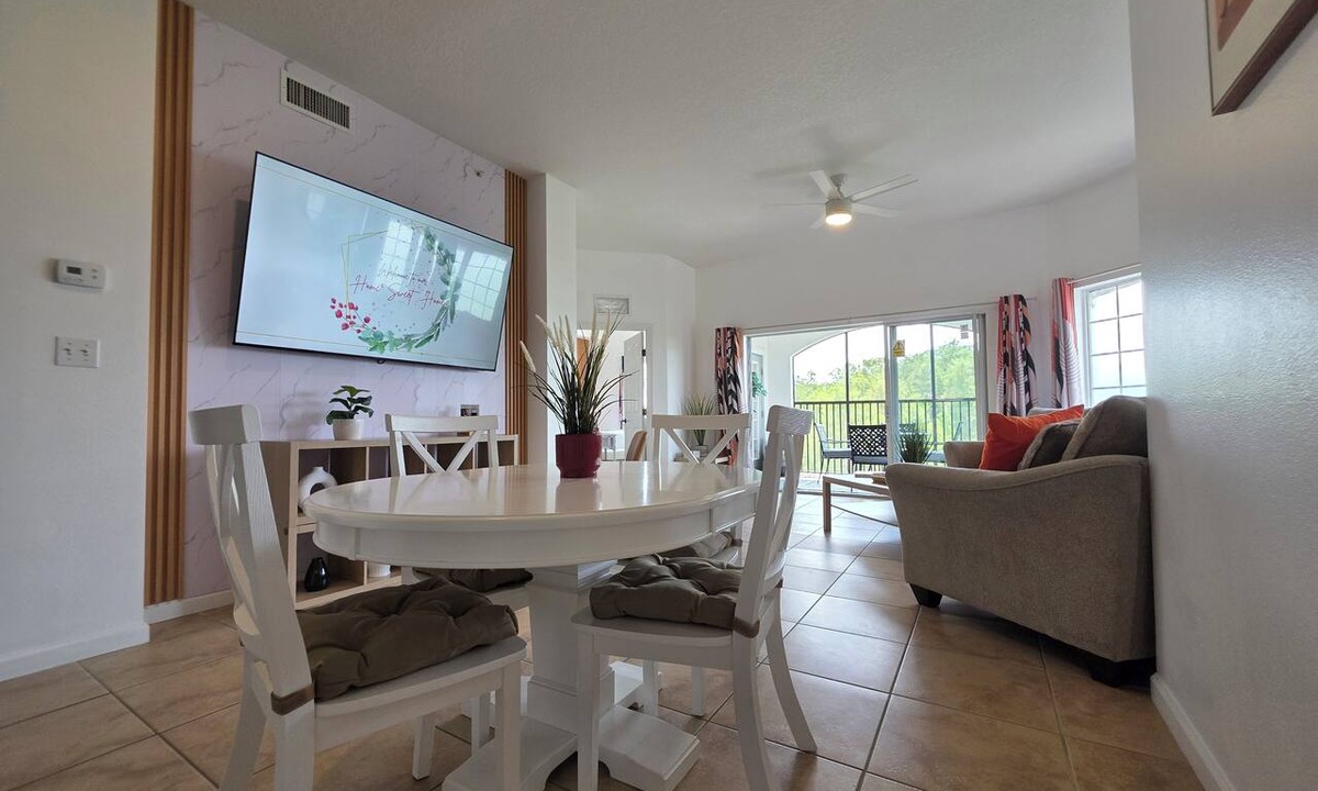 Florida Central Atlantic Coast Condo | Boutique Luxury Condo Private Balcony Lake Views Near Disney