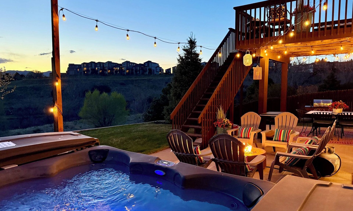 Northeast Colorado Springs House | Creekside Mountain View Retreat, Hot Tub, Sleeps 14, 6 Kings, 5 bathrooms
