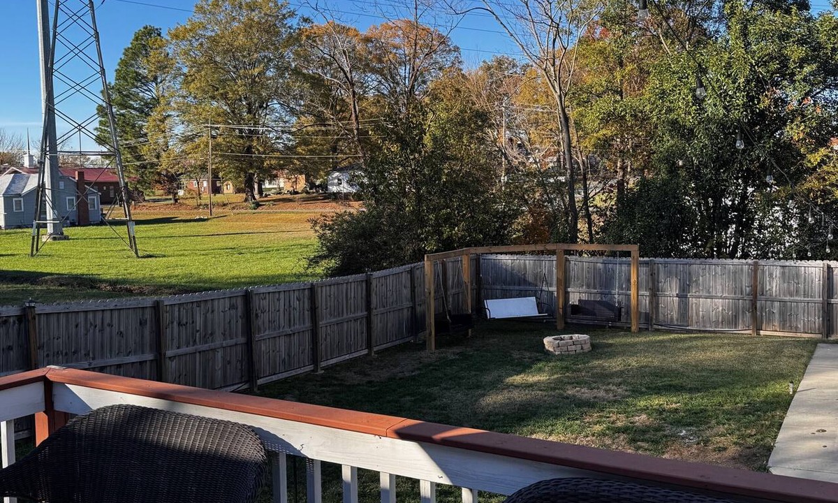 Kannapolis House | Cute home with fenced backyard, firepit & swings. Near downtown. Pet-friendly!
