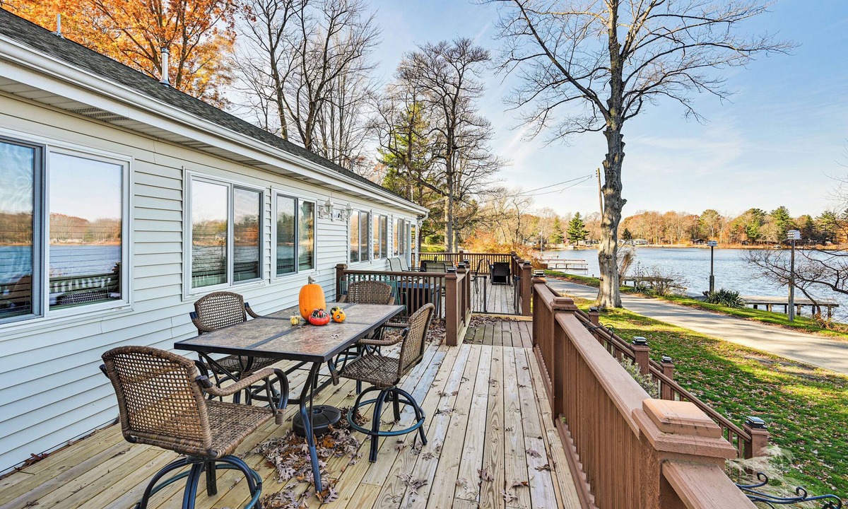 Grand Junction House | Dock & Gazebo! Lakefront Duplex Near South Haven