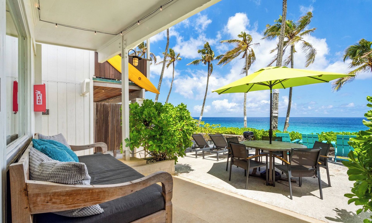 Pupukea House | Gardenia @ Ke Iki Beach Bungalows ~ Daily Free Yoga~Sauna~Cold Plunge~AC