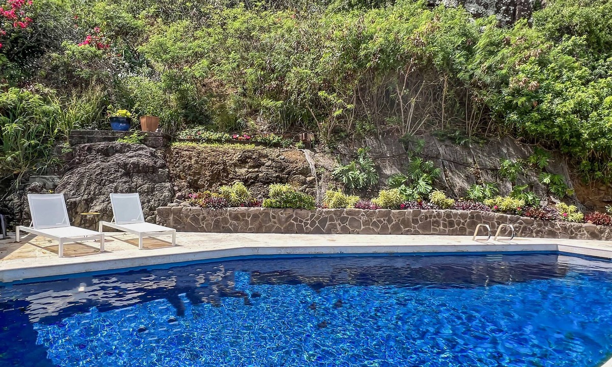 Lanikai House | Hale Lani: Mountainside Ocean View Home | Private Pool & soaking tub with a view