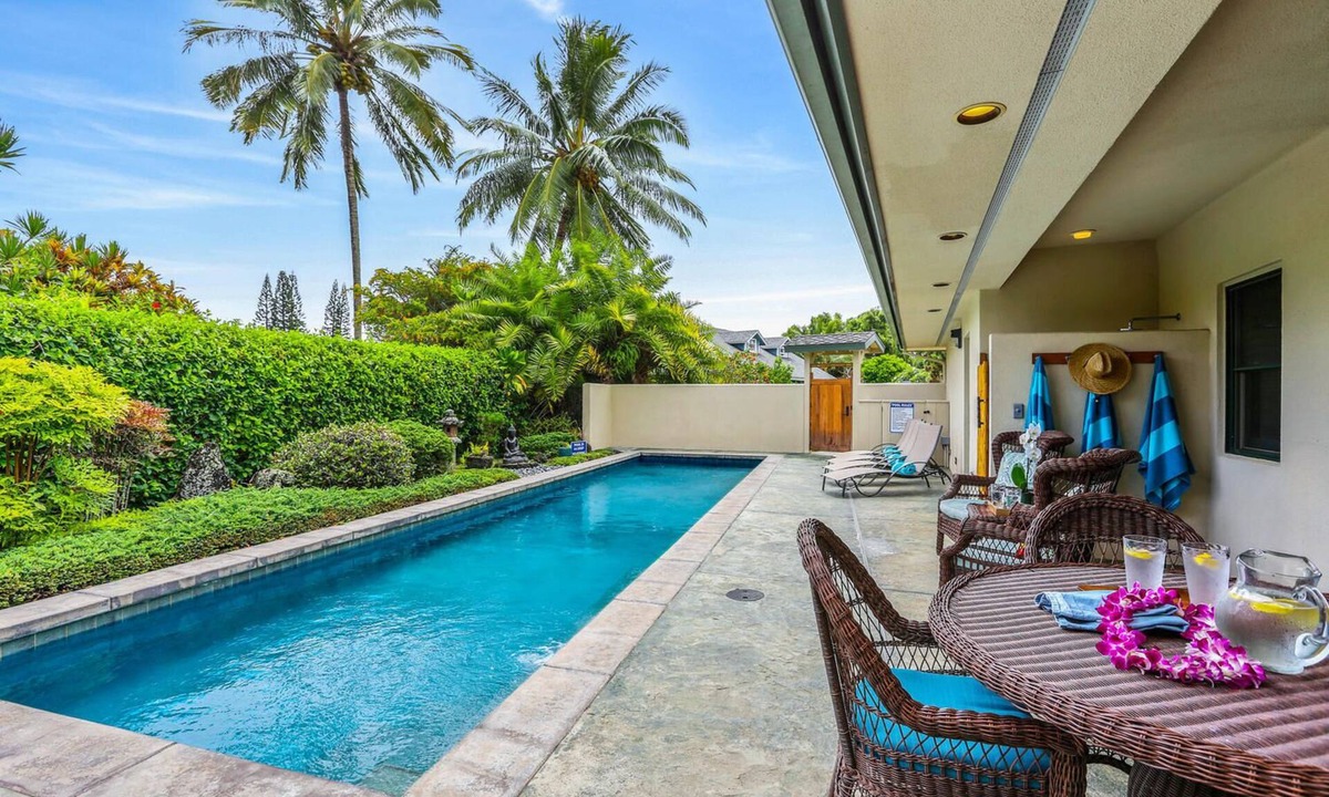 Princeville House | Hale Nalani, Private Luxury with a Pool and A/C