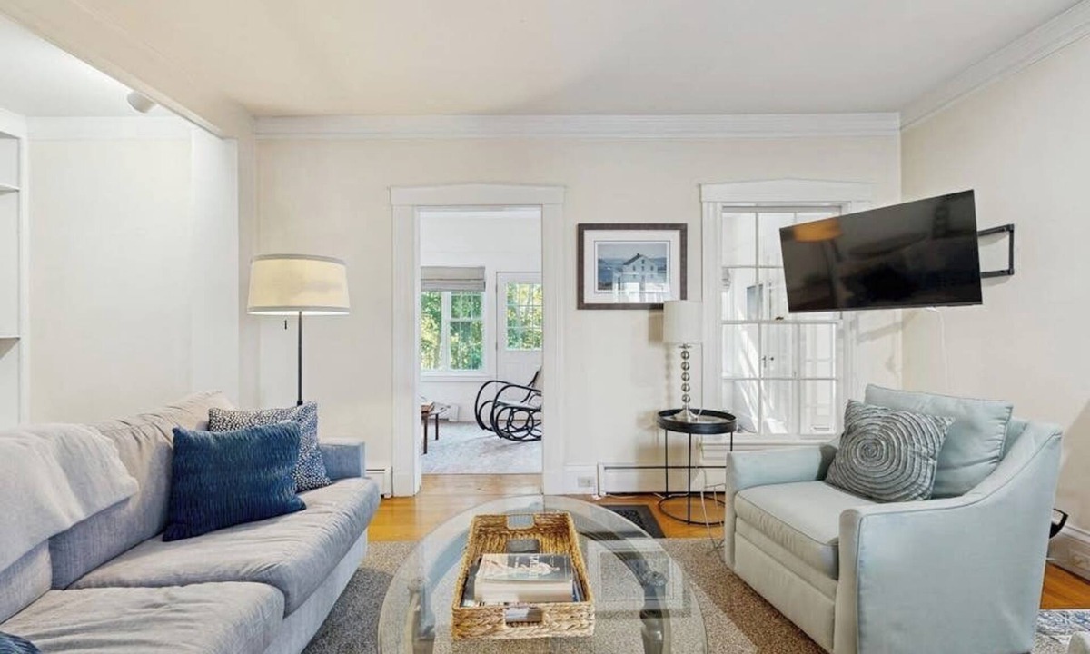 Camden House | Historic home steps from the harbor with enclosed porches & gorgeous deck