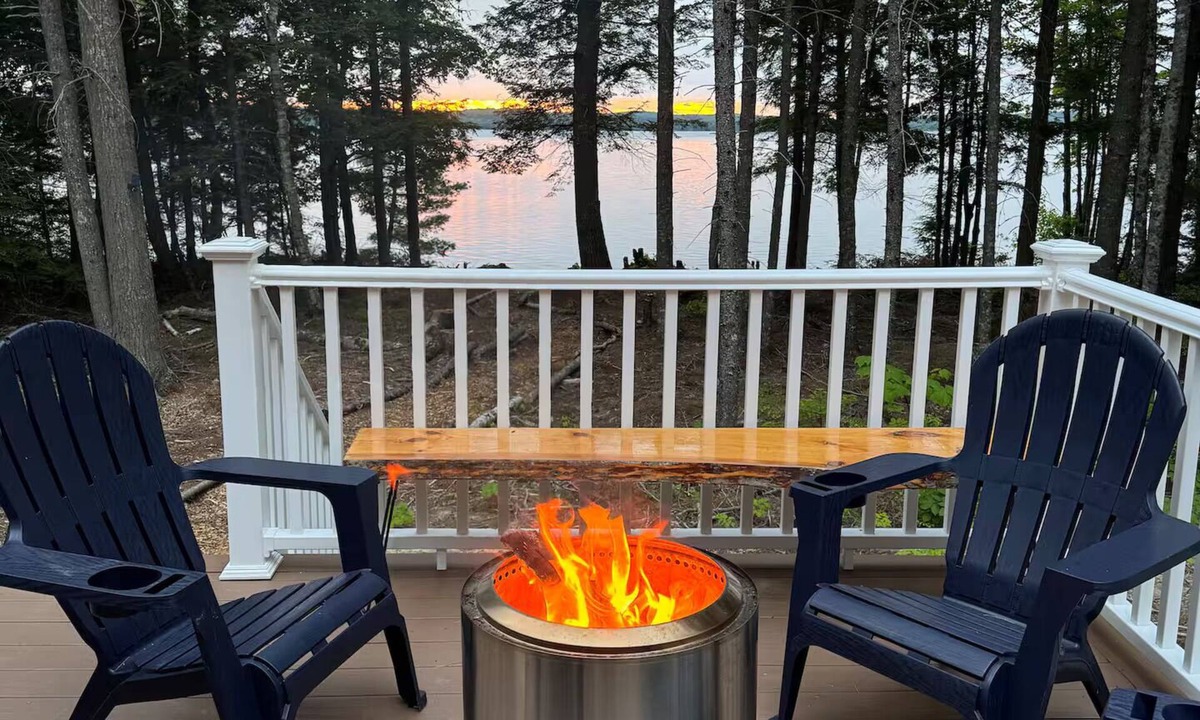 Ellsworth House | Lakefront Home With Private Beach Close to Acadia National Park and Bar Harbor