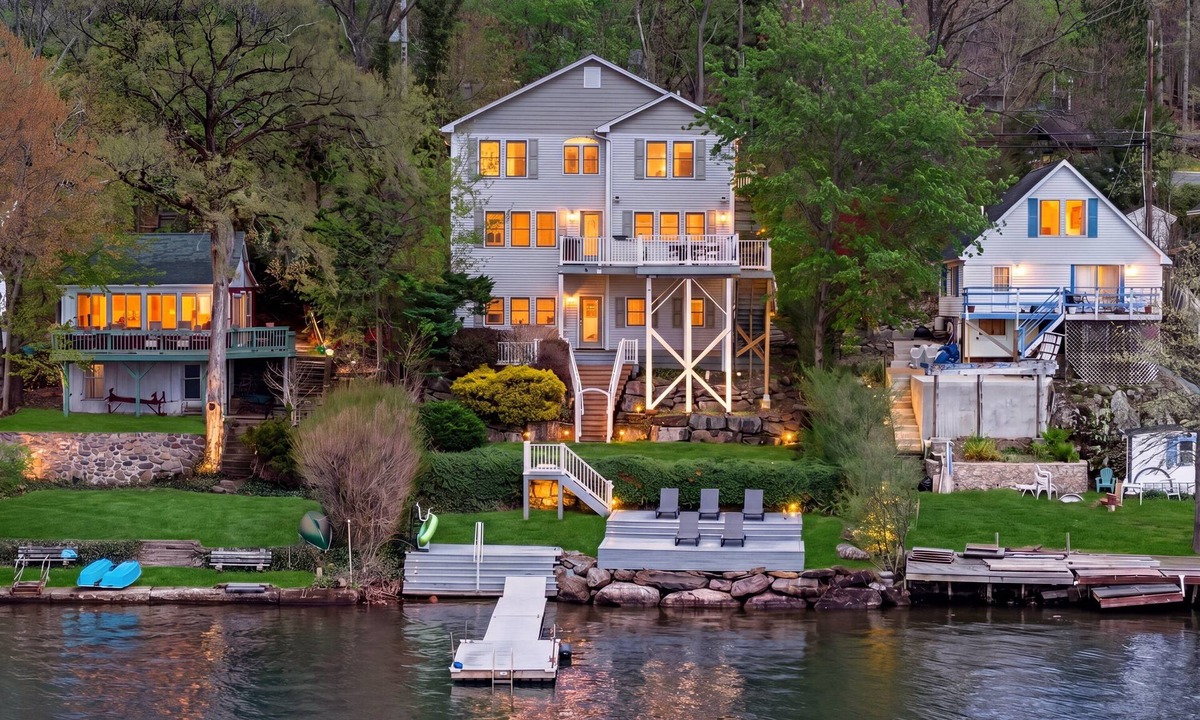 Hewitt House | Lakefront Paradise | Dock Hot Tub Sleeps 10