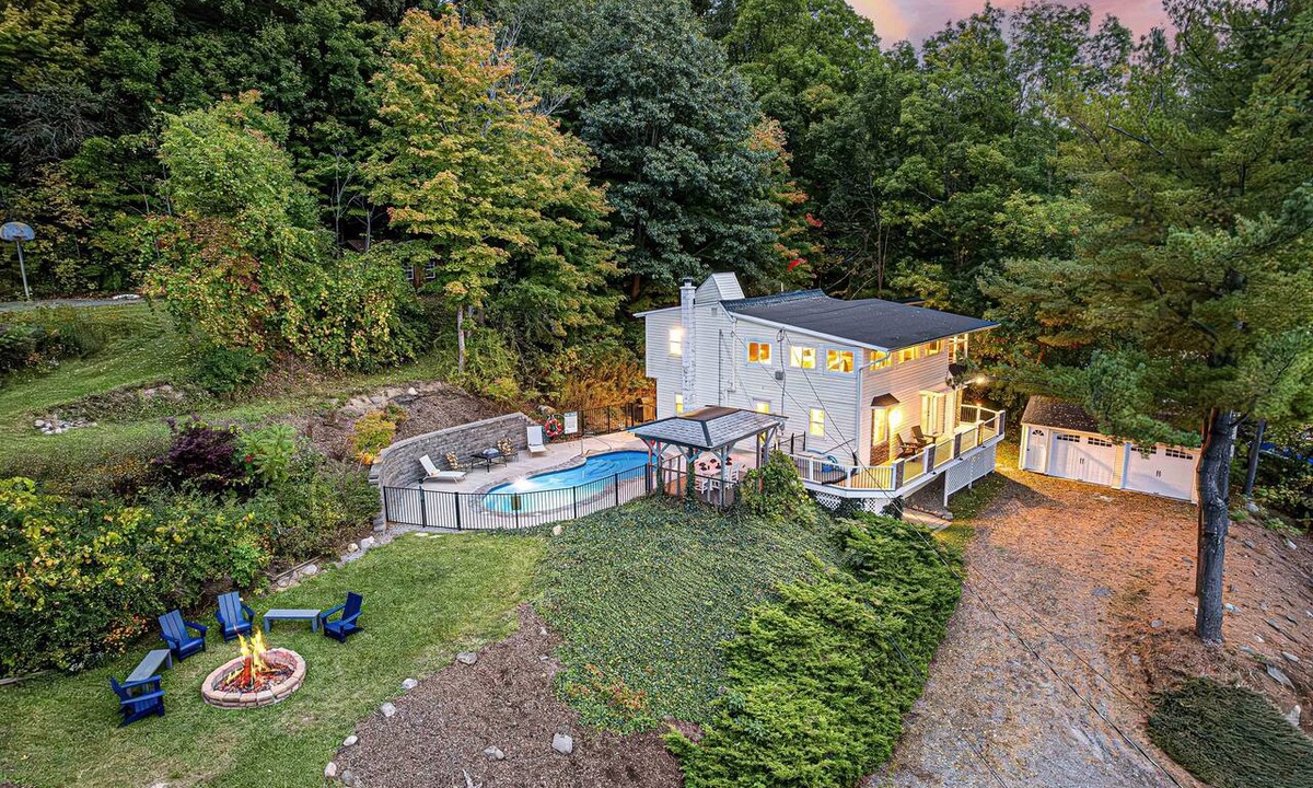 Marietta House | Lakeside Home w Pool, Theater, Fenced Yard, Arcades