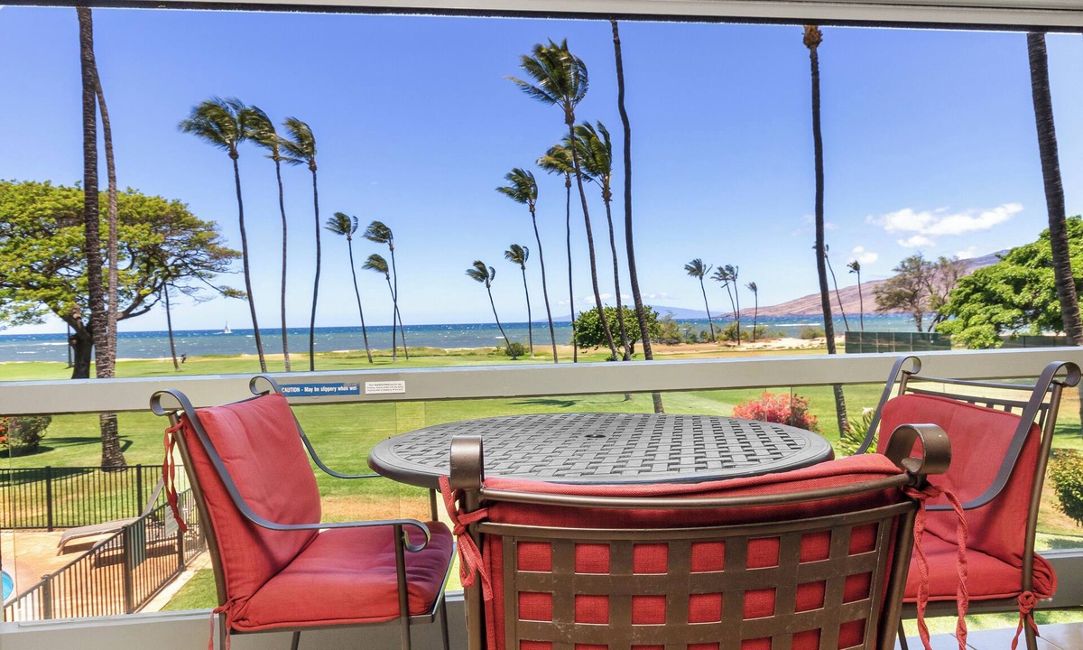 Kihei Condo | Leinaala Oceanfront #203 Panoramic Ocean View, Renovated, A/C, Great Rates!