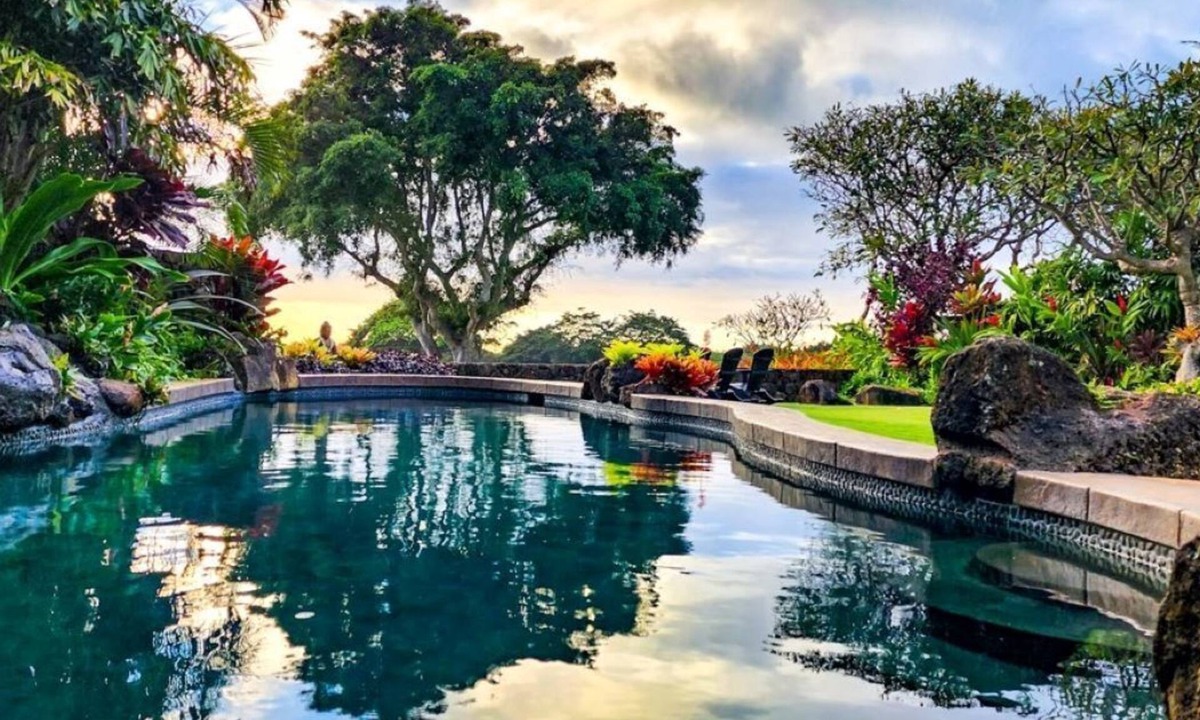 Poipu House | Luxury Hawaiian Modern Home Ocean Views Huge Heated Pool 3 Primary Suites