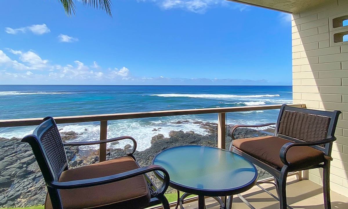 Poipu Apartment | Oceanfront condo w/A/C, elevator, coastline views, lanai, hot tub, pool, tennis