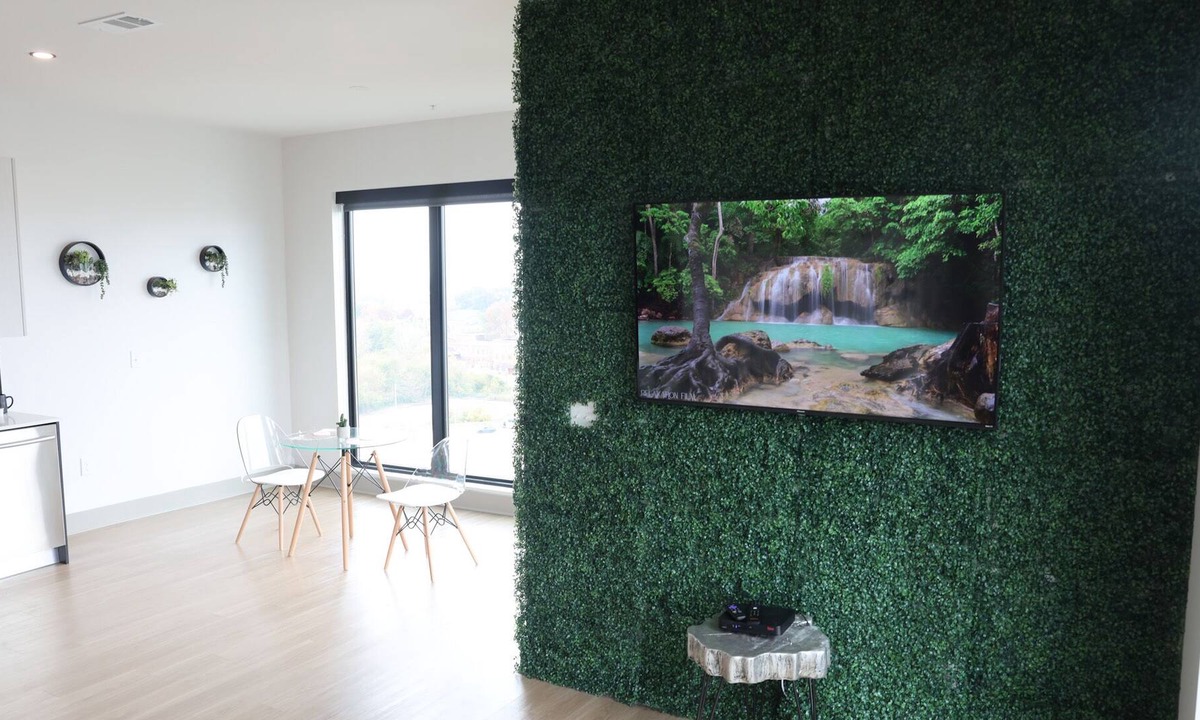 Home Park Apartment | Penthouse Midtown Views in Eccentric Green Jungle