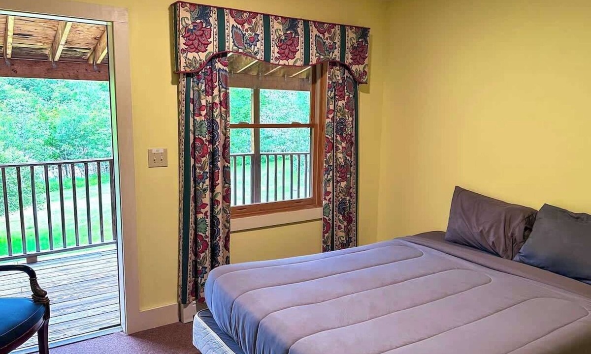 The Forks Cabin | Riverfront Queen Room in West Forks, Maine