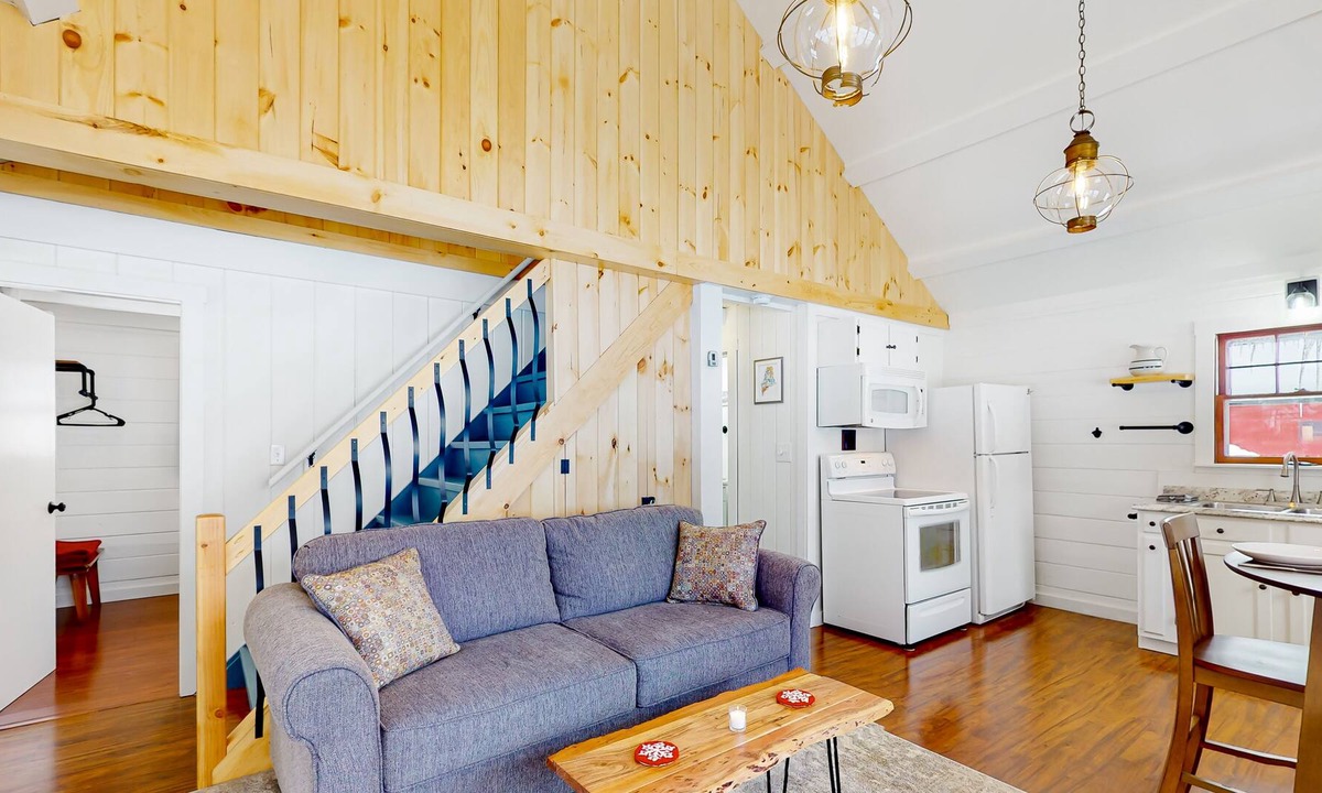 Stratton Cabin | Snug cabin in trees with fireplace & W/D near skiing, hiking, & lake - dogs OK