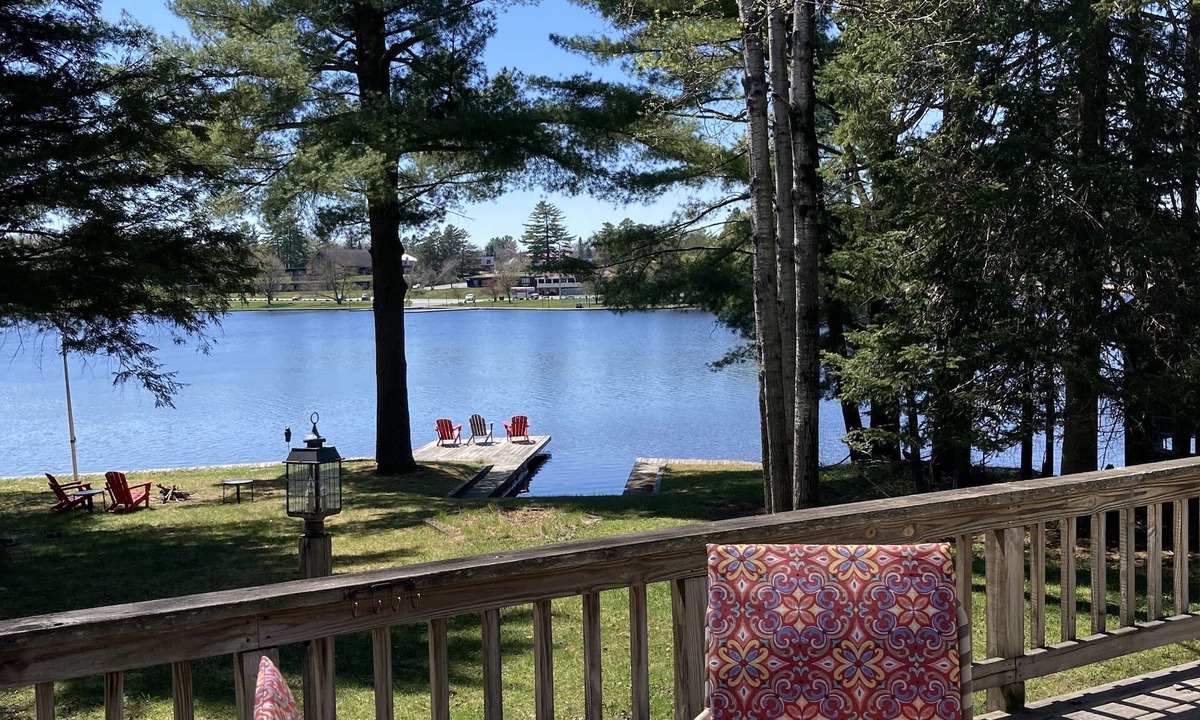Town of Webb Cottage | Waterfront Adirondack privacy while walking to Old Forge village