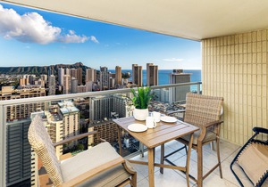 Ocean & Diamond Head View Studio at Waikiki