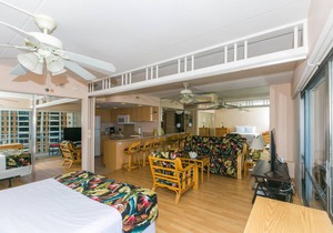 One-Bedroom Deluxe (Renovated) Unit with a view of the Duke Kahanamoku Lagoon and Waikiki Beach