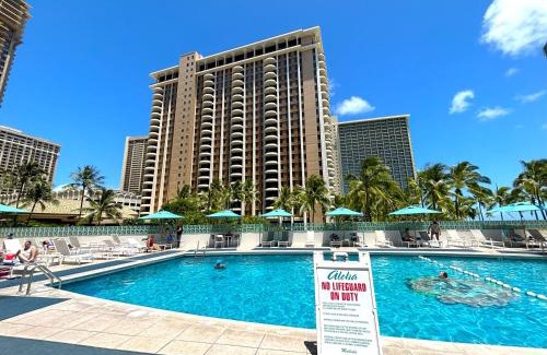 Waikiki House | Ilikai Apt 308 - Spacious Studio with Stunning Ocean & Harbor Views