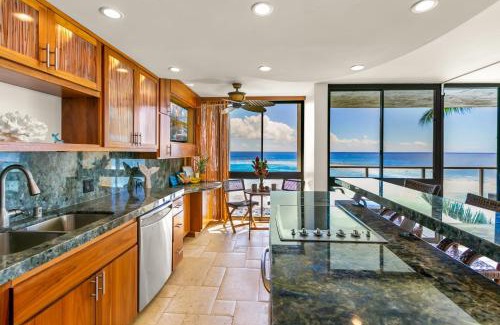 Poipu Apartment | Kuhio Shores 319: Oceanfront in Poipu with A/C!