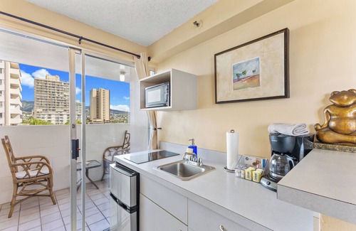 Waikiki Condo | Large Studio - 2 Decks - 2 Short Blocks From Beach - #703-A