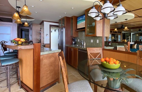 Poipu Apartment | Oceanfront condo w/A/C, elevator, coastline views, lanai, hot tub, pool, tennis