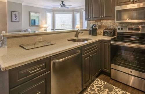 North Forest Beach Condo | 2201 SeaCrest. Renovated 1BR + Bunk Alcove — 2 Full Baths, Sleeps 6