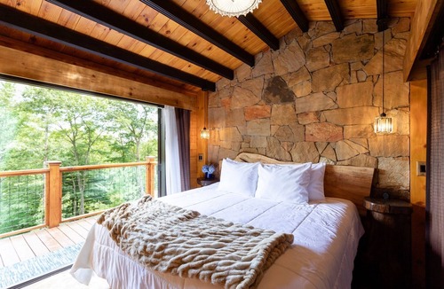 Brevard Cabin | Adults-only Mountain Retreat! Anniversary, Honeymoon, Romantic Getaways.