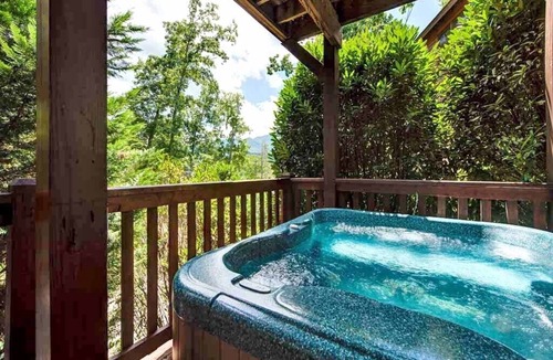 Black Bear Falls Cabin | Artistic Mountain | Private Hot Tub + Mtn Views & Game Room!