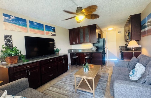Makaha Condo | Beachfront Ocean View Condo. Ideal for 90 Day Stays Military PCS, Remote Work