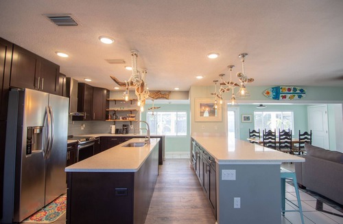 Indian Harbour Beach House | Beachside 4BR 3BA, Chef’s Kitchen, Heated Saltwater Pool, No Smoking, one level