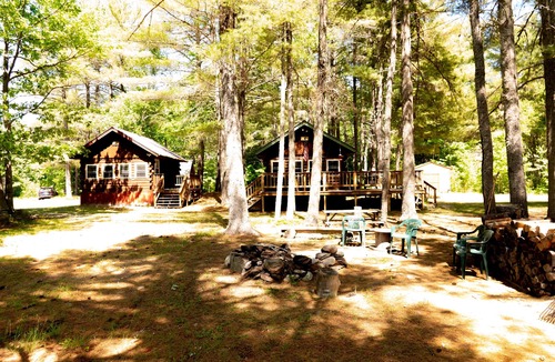 Penobscot County Cabin | Bear's Den 1 Bed/1 Bath Charming Rustic Log Cabin