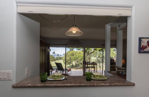 Keauhou Condo | Beautiful Ocean View One Bedroom Condo Bordering Golf Course w/AC in Bedroom!