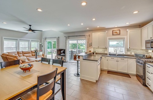 Gobles House | Boathouse, Dock & Sunset Views! Muskrat Lake Home