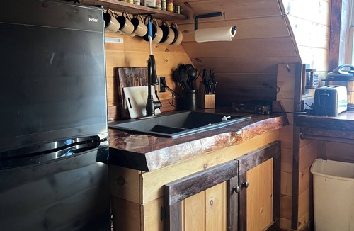 New Sweden Cabin | Charming cabin in wonderful New Sweden with 80 acres of woods and trails
