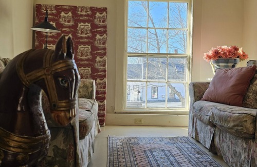 Waldoboro Apartment | Charming Historic Loft Apartment in Waldoboro. Once an Army Post & Dance Hall.