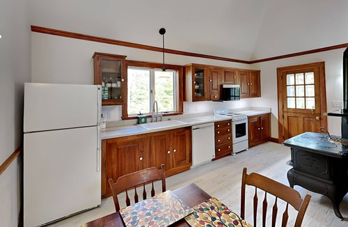 Cherryfield House | Cherryfield Trails: Custom new house on 76 acres with trails and riverfront.