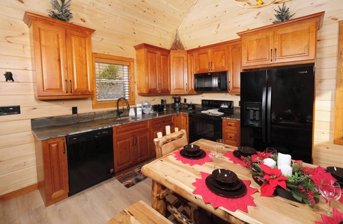 Chalet Village North Cabin | Chestnut Tower - Stunning mountain views, steamy hot tub, and a pool table!