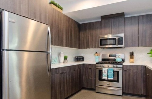 Little Tokyo Apartment | Chic Urban 2BR Getaway with Rooftop Pool Access