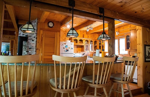 Bucksport House | Classic Log Home on Pristine Maine Pond Kayaking Heaven, Loons, Bald Eagles