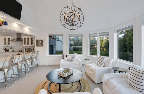 Southold House | Contemporary Bayfront Retreat with NEW Heated Saltwater Pool, Bluestone.