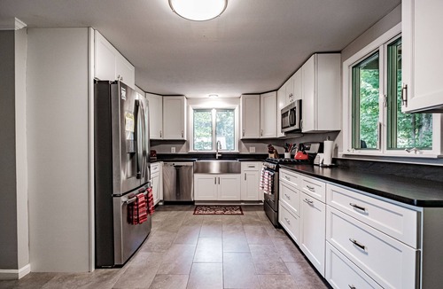 West Poland House | Crescent Lake Lakefront gorgeous sunsets, outdoor firepit , big dock, swim float