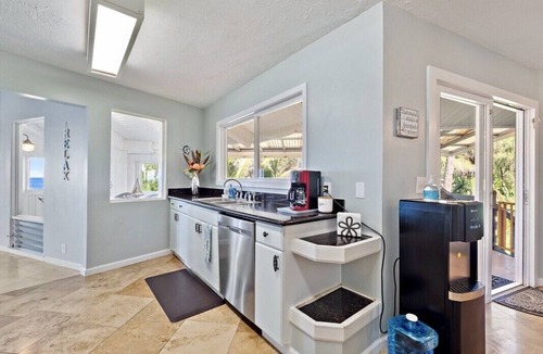 Keaau House | Direct Ocean front ~The Views! Pool, AC in all rooms- spacious! Wow!