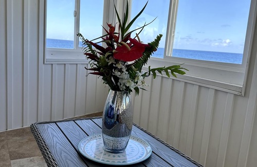 Keaau House | Direct Ocean front ~The Views! Pool, AC in all rooms- spacious! Wow!