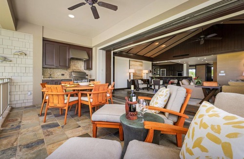 Kaupulehu Condo | Elegant & Serene Wai'ulu Villa 115D w/AC, Resort Pool & Golf Course Views