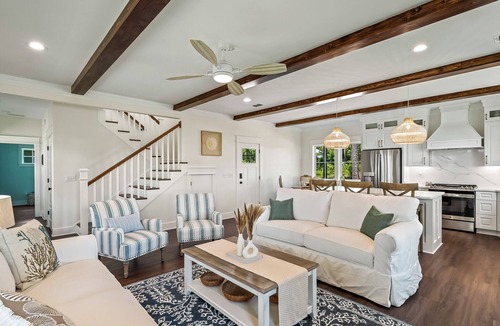 Carrabelle House | Endless Summer: Double porches w/Ocean views, resort pool! 1-min walk to beach!