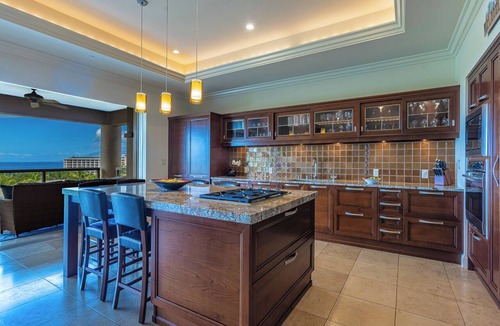 Wailea House | Exquisite Oceanview Villa: Gourmet Kitchen, Private Elevator and Pool Table