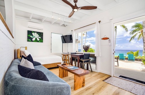 Pupukea House | Gardenia @ Ke Iki Beach Bungalows ~ Daily Free Yoga~Sauna~Cold Plunge~AC