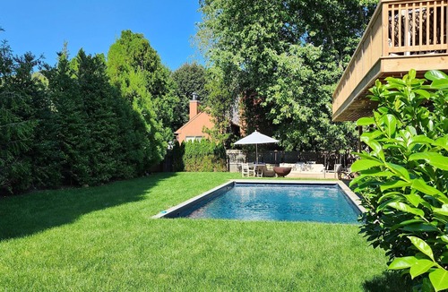 Montauk House | Hither Hills Walk to Beach with Pool, Hot Tub, Firepit, Cozy Cottage and 5 Beds