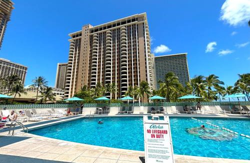 Waikiki House | Ilikai Apt 308 - Spacious Studio with Stunning Ocean & Harbor Views